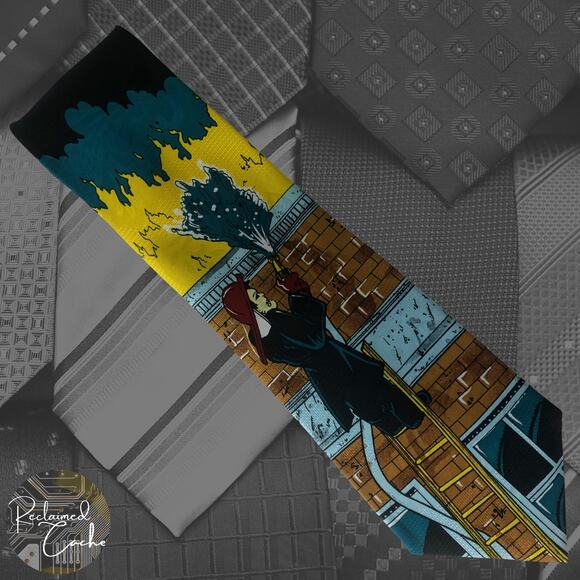 Teal Firefighter Tie - Picture 1 of 7